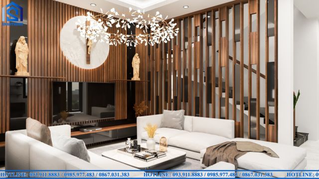 Thiết kế nội thất Hiện Đại cho Biệt Thự nhà anh Vương, TP. HCM
